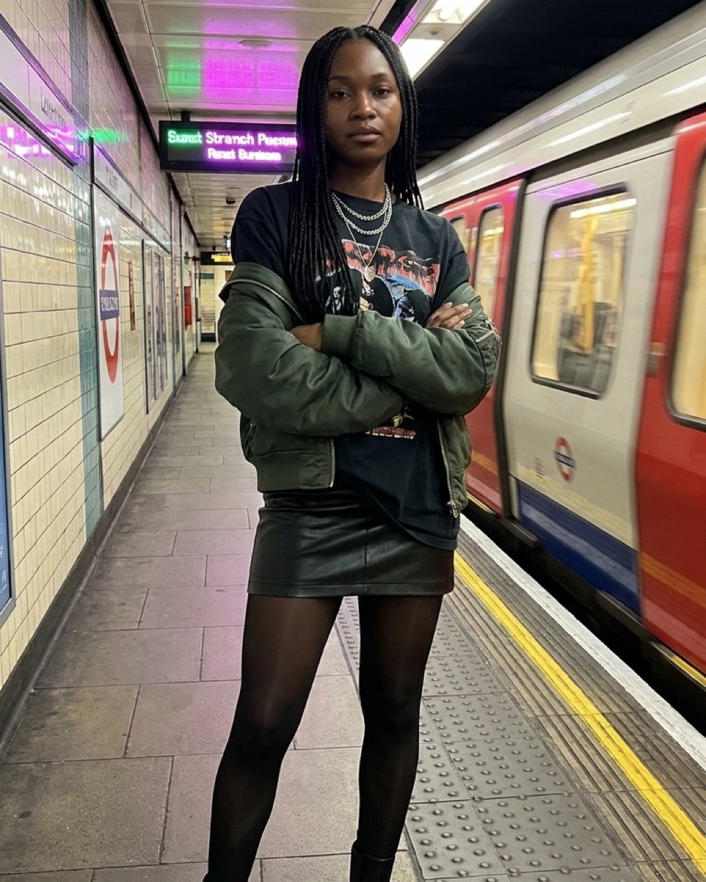 Streetwear persona generated with SynthrAI, scene 3